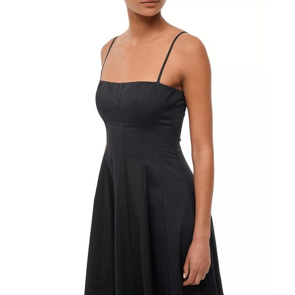 STAUD Wylie Poplin Maxi Dress Size US 8 $395 - Picture 4 of 11